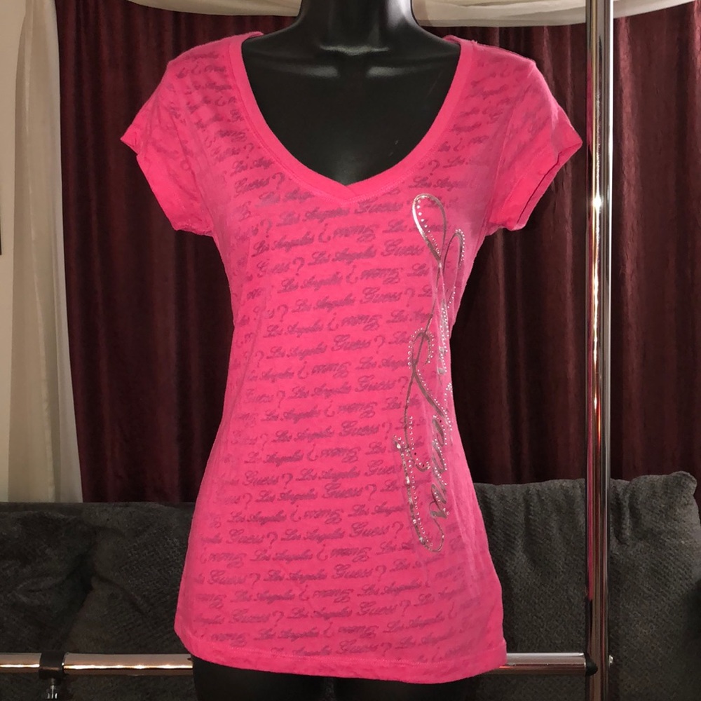 Guess Sheer Logo Shirt